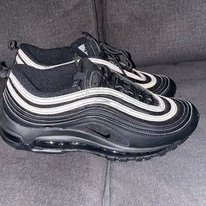NWOT Nike Air Max 97 Triple Black reflective.